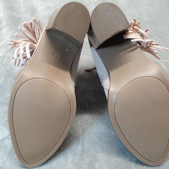 Mia Women’s Light Pink Color Avril Ankle Booties with Fringe Size 8 NIB - Picture 5 of 7